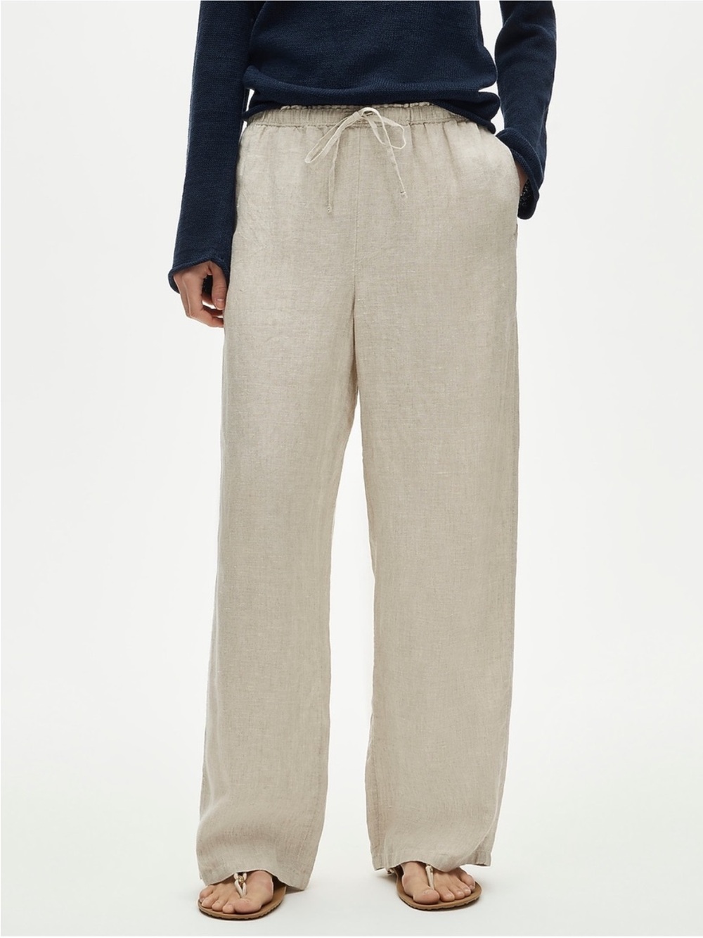 NWT J.Crew Soleil pant in linen